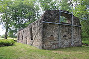 English: Ruins of an old church near Brunn church in Ulricehamn, Sweden This is a picture of an archaeological site or a monument in Sweden, number Ulricehamn 25:1 in the RAÄ Fornsök database. }}