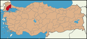 Localisation de Tekirdağ