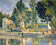 Das Jas de Bouffan-Becken, von Paul Cézanne.jpg