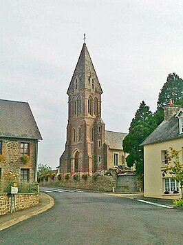 De kerk van Le Mesnil-Raoult