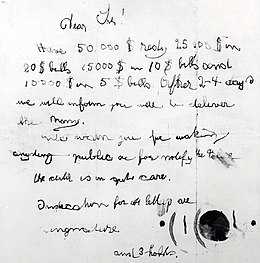 The ransom note Lindbergh Kidnapping Note.jpg