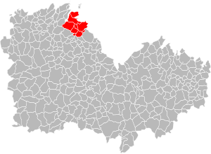 Location of the Communauté de communes Paimpol Goëlo in the Côtes-d'Armor department