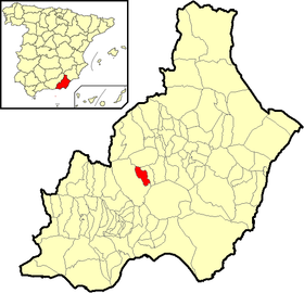 Locatie van Olula de Castro
