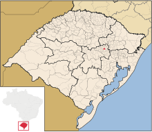 Mapa localizador de Capitão en Rio Grande do Sul.svg