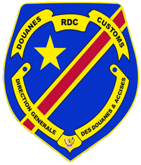 a Vám- és Pénzügyőrigazgatóság logója (Kongói Demokratikus Köztársaság)