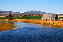 A barn near Lost River outside of Bonanza, Oregon.