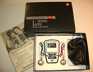 <span class="mw-page-title-main">Love Tester</span> Electronic toy made by Nintendo in 1969