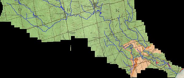 Lower course of the Rouge River, circa 1932