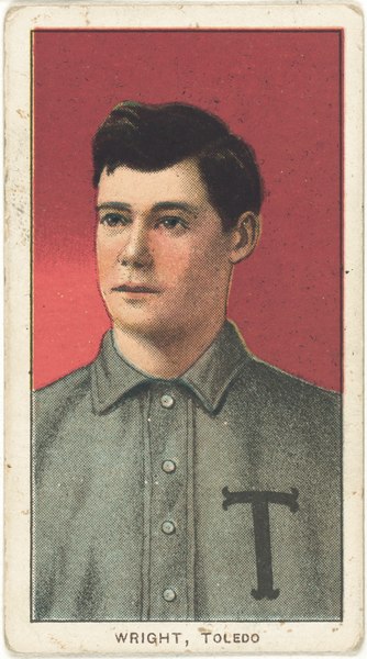 File:Lucky Wright, Toledo Team, baseball card portrait LCCN2008677036.tif