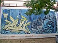 Grafiti mural de Diom y Miedo 12 en el bulevar Adolfo Suárez, 2024-01-14.