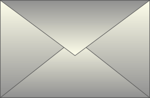 A drawing of an envelope