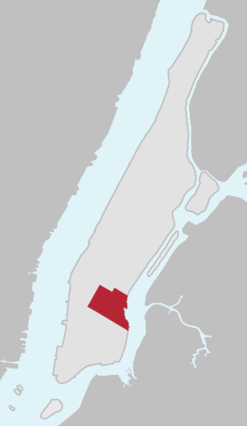 File:Manhattan Wikivoyage regions maps - Gramercy Flatiron.png