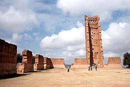 Remnants of the city of al-Mansourah constructed by the Marinids during their siege of Tlemcen. Mansourahyel.jpg