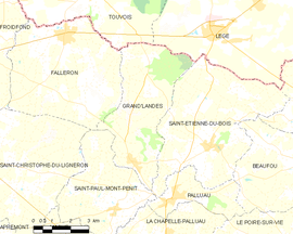 Mapa obce Grand’Landes