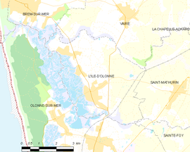 Mapa obce L’ Île-d’Olonne