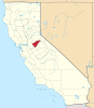 Calaveras County map Map of California highlighting Calaveras County.svg