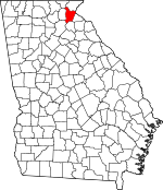 Map of Georgia highlighting Habersham County.svg