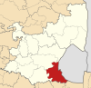Map of Mpumalanga with Mkhondo highlighted (2016).svg