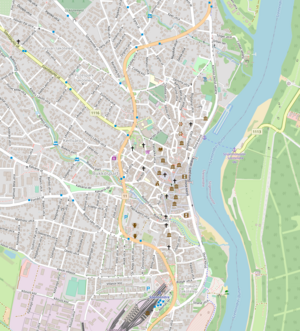 300px map of szentendre