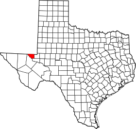 Map of Texas highlighting Loving County.svg