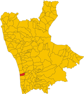 Localização da Falconara Albanese