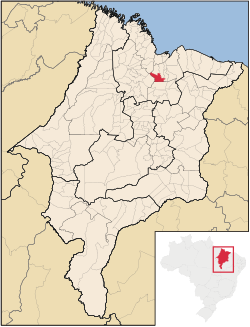 Localização de Santa Rita no Maranhão