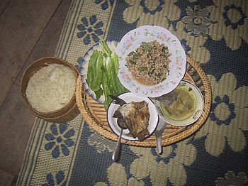 Cuisine Laotienne: Base et condiments, Les ustensiles et récipients, Recettes salées