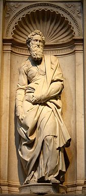 Saint Paul by Michelangelo Buonarroti Michelangelo.St Peter.Duomo di Siena.jpg
