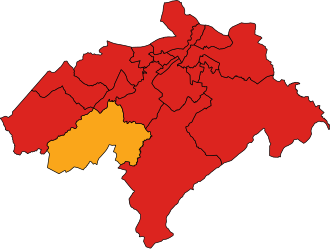 Results by ward. Midlothian Council election 1999.svg