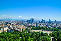 Grattacieli dello skyline di Milano del quartiere degli affari di Porta Nuova.jpg