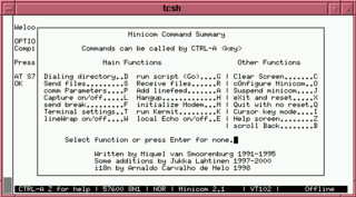 <span class="mw-page-title-main">Minicom</span> Terminal emulator