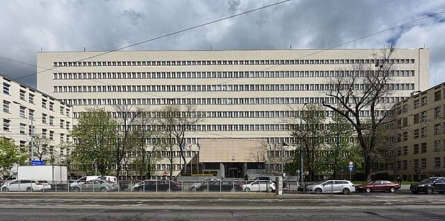 Building of the Ministry of Defence on Niepodległości Avenue in Warsaw