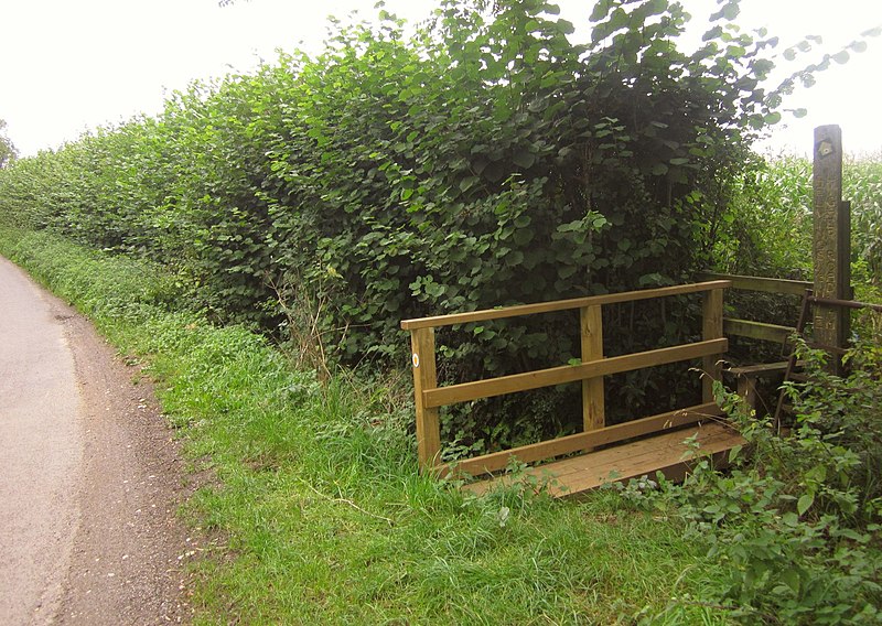 File:Monarch's Way leaving Cabbage Lane - geograph.org.uk - 3670032.jpg