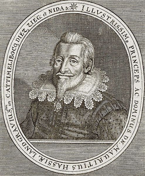 Portrait of Maurice of Hesse-Kassel from the work Theatrum Europaeum (1662).