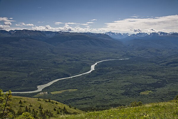 View of the Stikine River valley near Glenora, BC (2011)