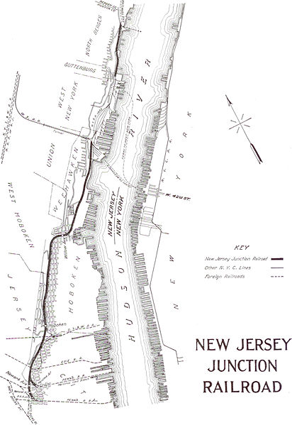 Extensive yards lined the shore and connected to tunnel under the Palisades