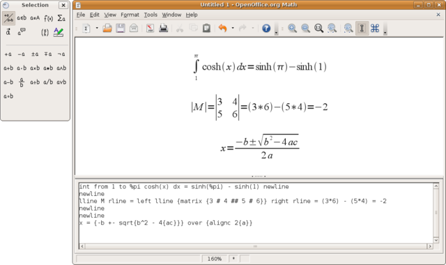 Description de l'image OpenOffice.org Math.png.