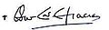 Oswald Gracias aláírása