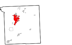 Ottawa County ve Oklahoma içindeki konum