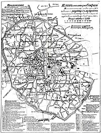 Ottoman Sofia map in 1879 with the 1881 master plan of today's streets superimposed Ottoman Sofia map in 1879 with the 1881 master plan of today's streets superimposed.jpg