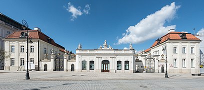 Gates of Ministry of Culture and National Heritage housed in Potocki Palace