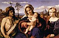 Palma il Vecchio, Madonna col Bambino tra i santi Giovanni Battista e la Maddalena