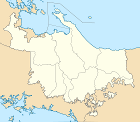 Districts of Ngabe-Bugle. Panama Ngobe Bugle location map.svg