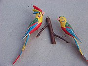Wooden birds made by Polish artist Julian Mentel from Stryszawa; PioMent, CC BY-SA 4.0