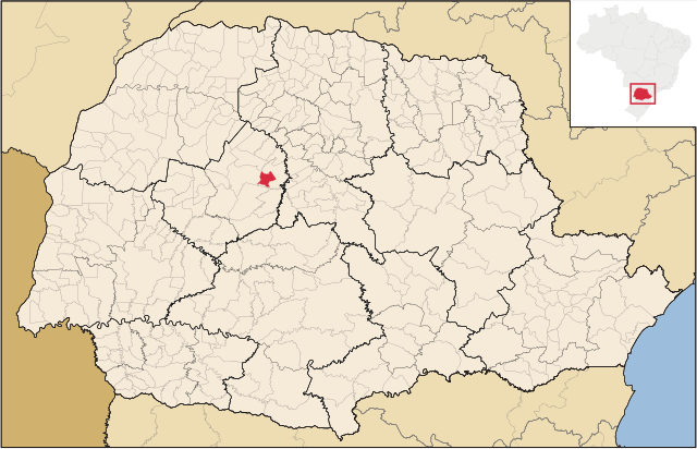 Localização de Corumbataí do Sul no Paraná