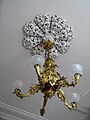 Gas chandelier fixture in Bellamy Mansion (UK)