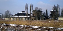 Rotunda kolejowa zlokalizowana w Pile