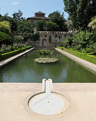 <i>Palacio del Partal Alto</i> Former palace inside the Alhambra of Granada, Spain