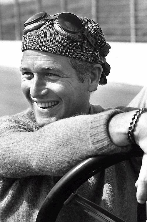 Paul Newman on the set of Once Upon a Wheel (1971)