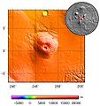 Topography of Pavonis Mons, Mars